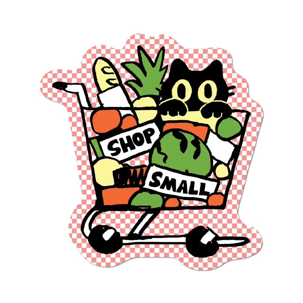 Shop Small - Die-Cut Sticker