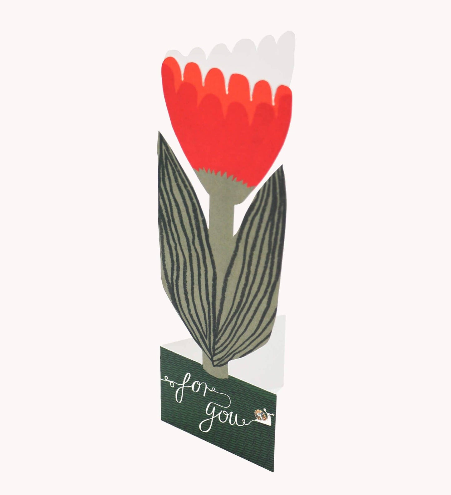 Red Tulip - For You Card