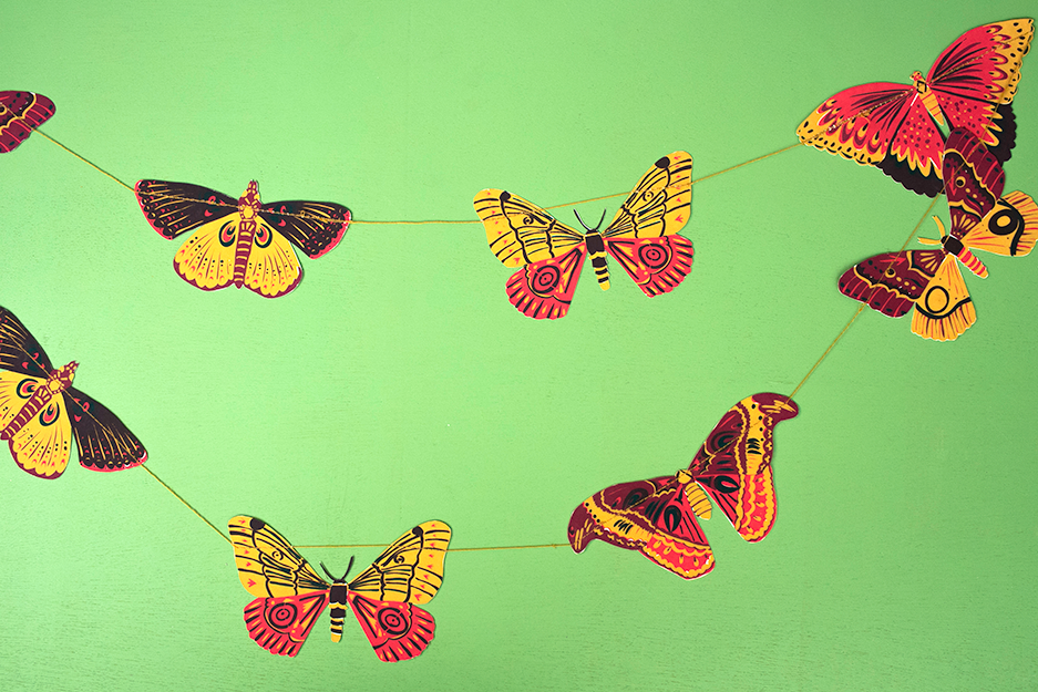 Colourful Butterflies - Sewn Garland