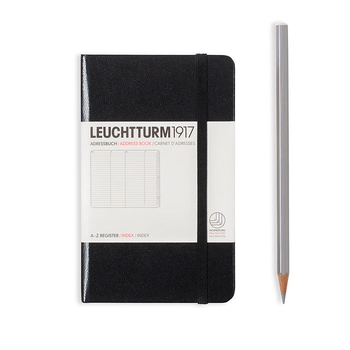 Address Book - A6 Pocket, Black