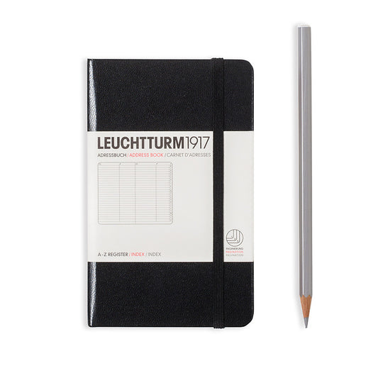 Address Book - A6 Pocket, Black