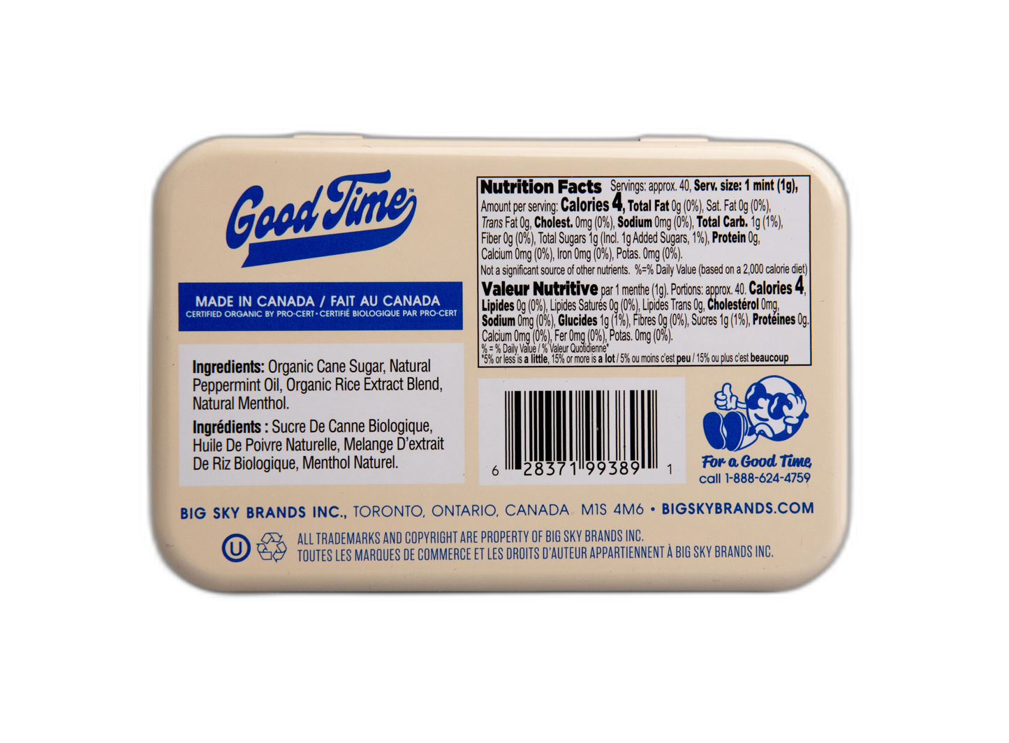 Good Time Organic Mints - Peppermint