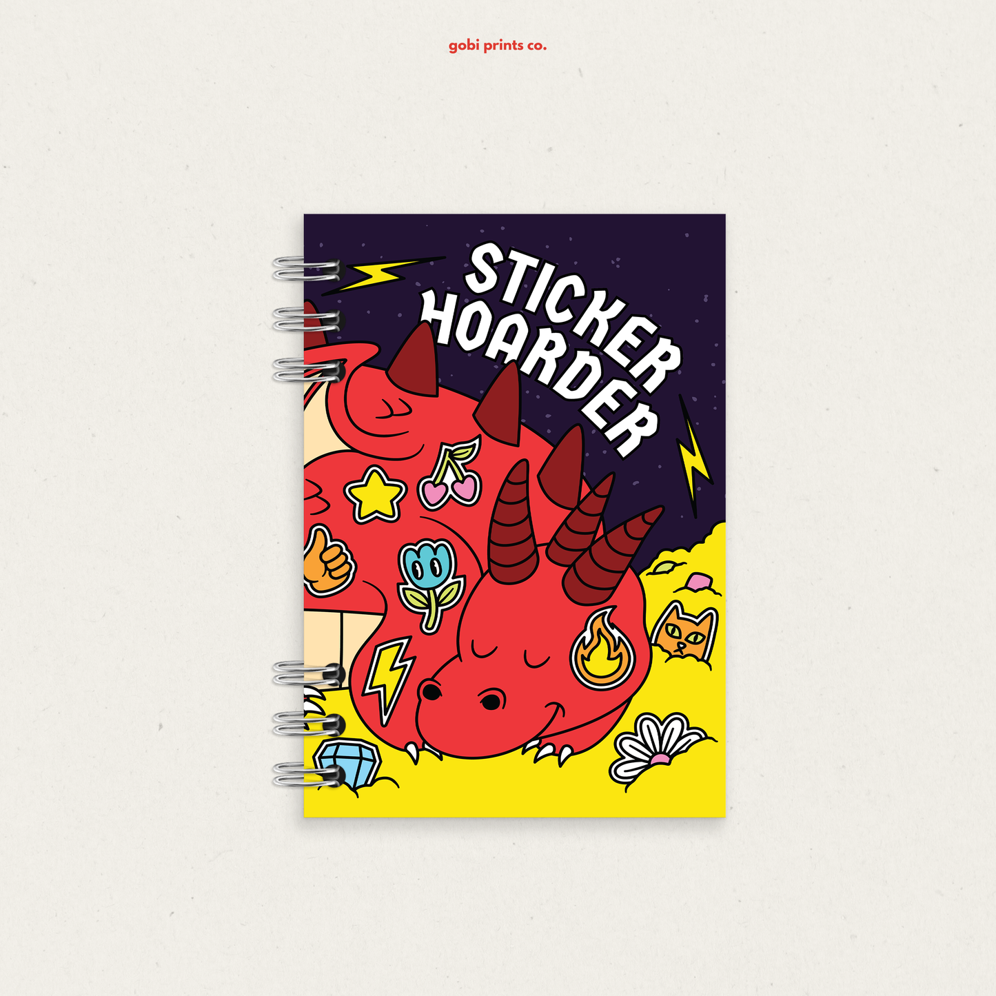 Sticker Hoarder Dragon | A6 Reusable Sticker Book