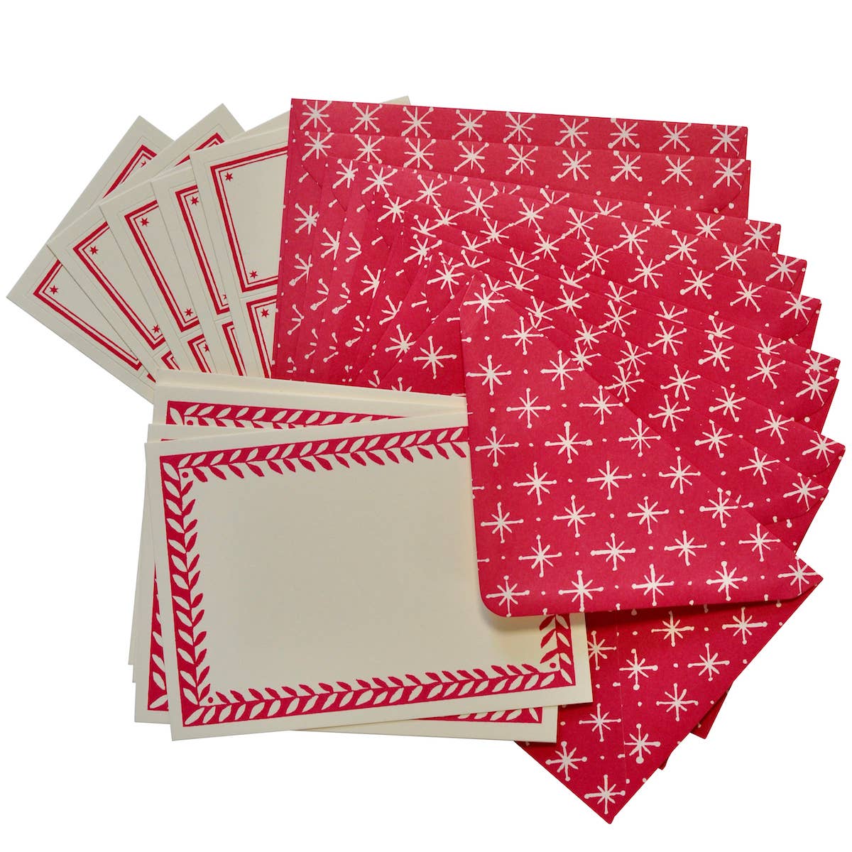 Notecard Set - Magenta Stars