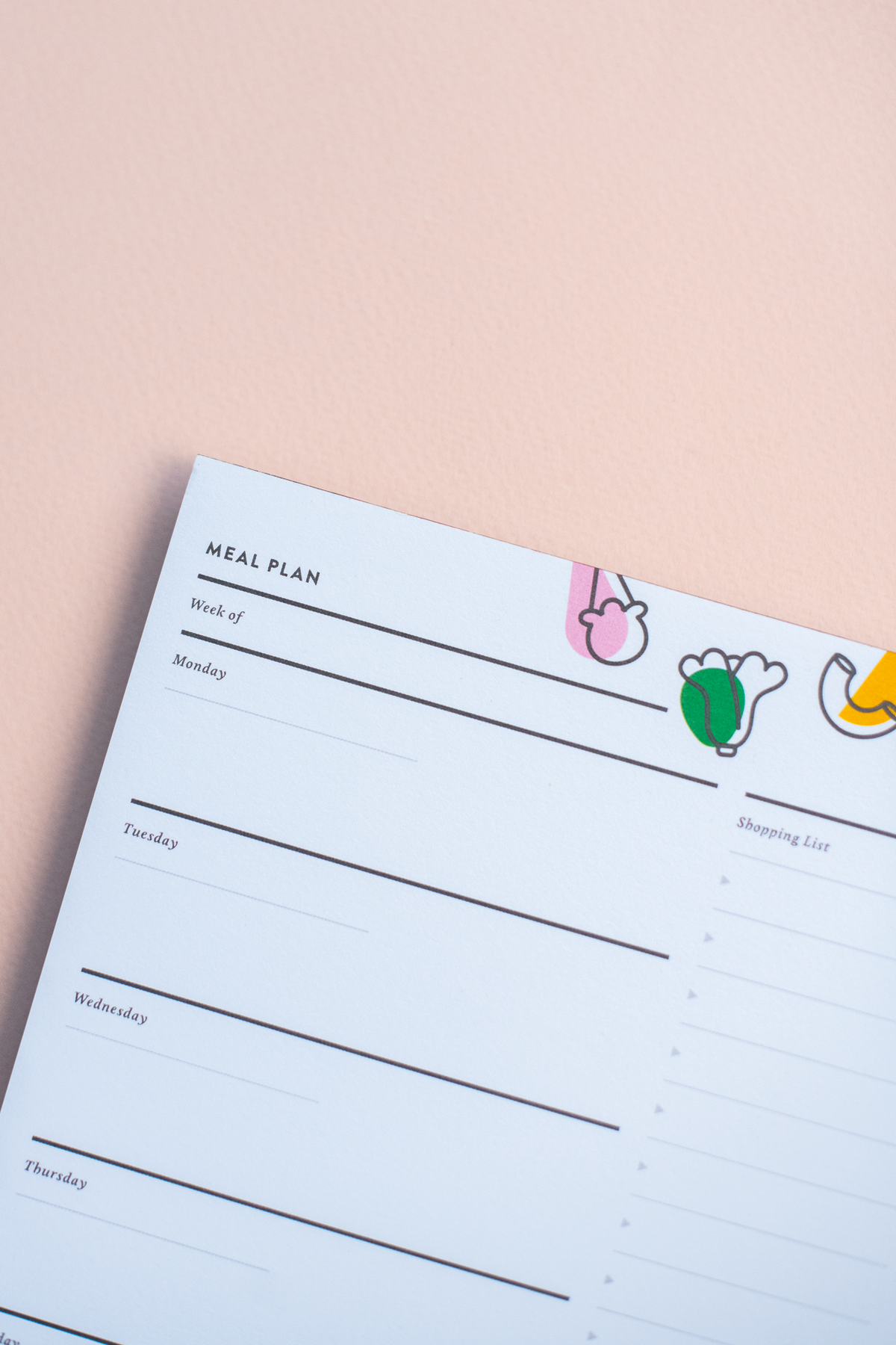 Meal Planner Pad