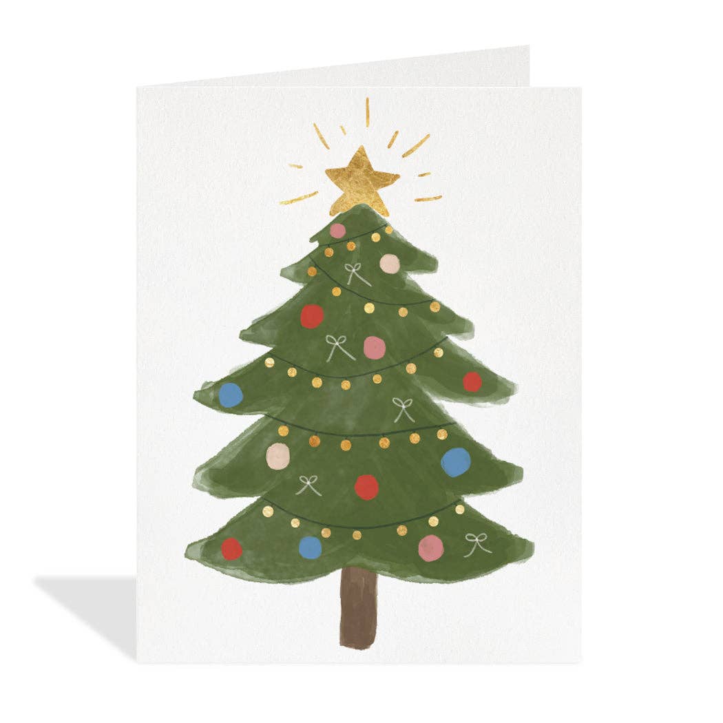 Shining Bright Tree - Greeting Card