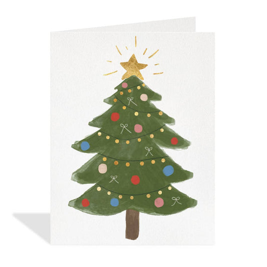 Shining Bright Tree - Greeting Card