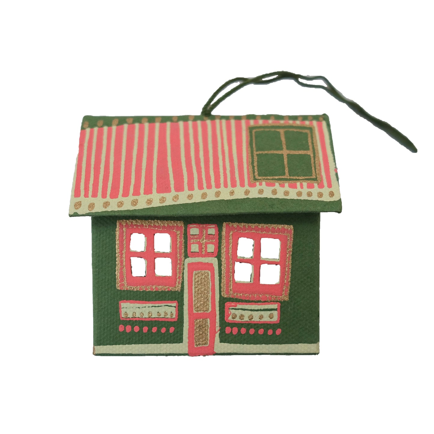 Scottish House Screen-Printed Board Decoration