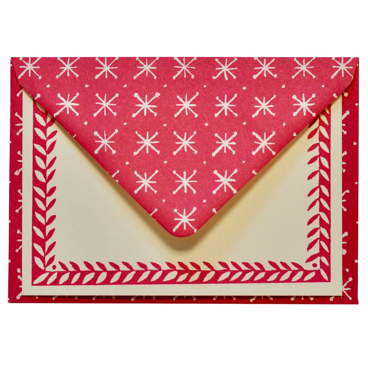 Notecard Set - Magenta Stars