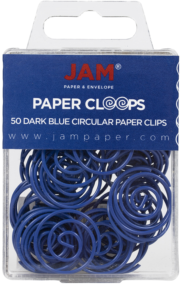 Circular Paper Clips - Dark Blue