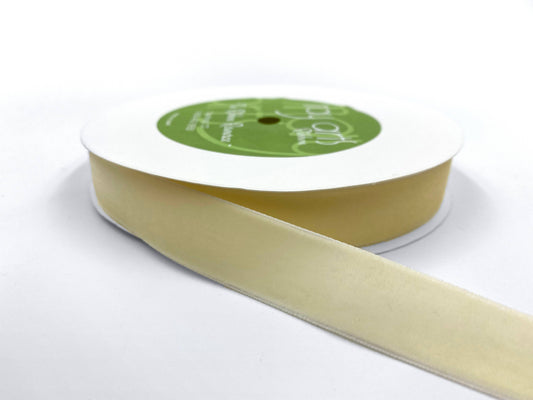 Velvet Ribbon - Buttercream