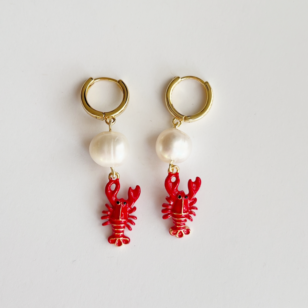 Red Lobster Earrings