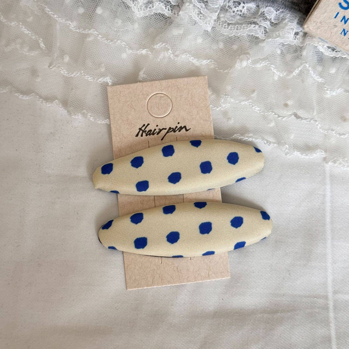 Oval Polka Dot Snap - Hair Clip Set