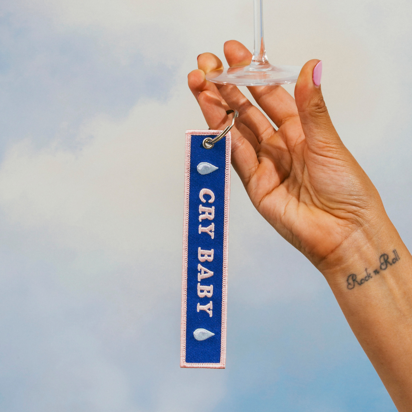 Cry Baby - Embroidered Keychain