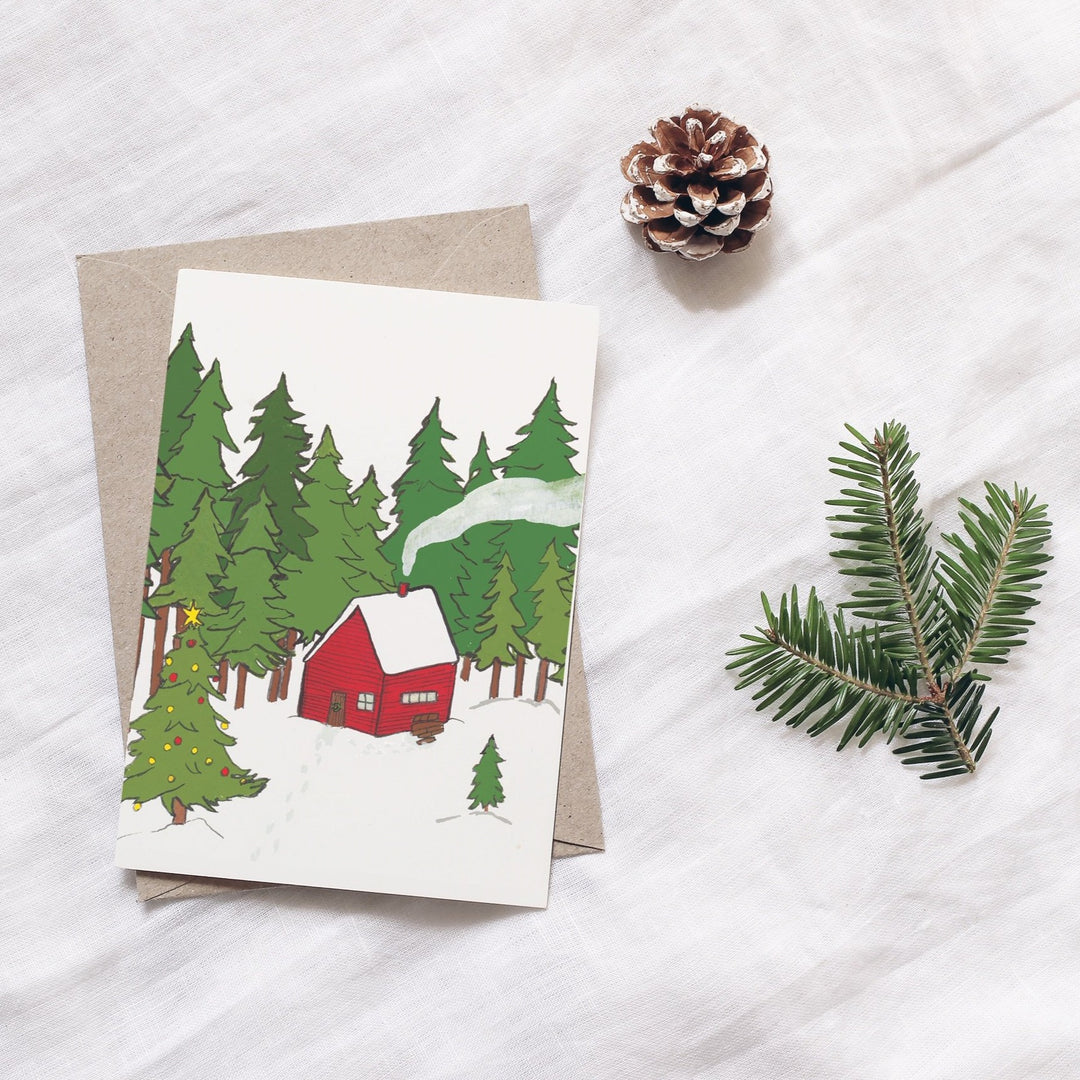 Cozy Cabin - Greeting Card