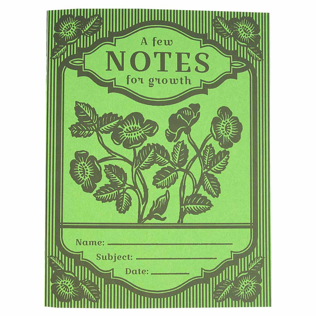 Notes for Growth Garden Notebook