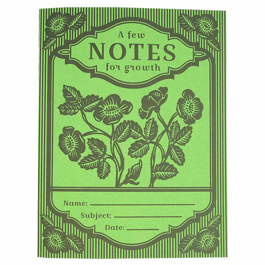 Notes for Growth Garden Notebook