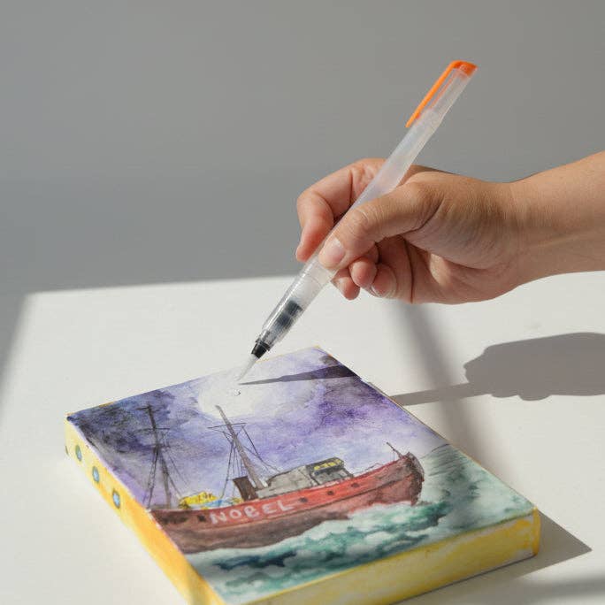 Water & Ink Reservoir Brush