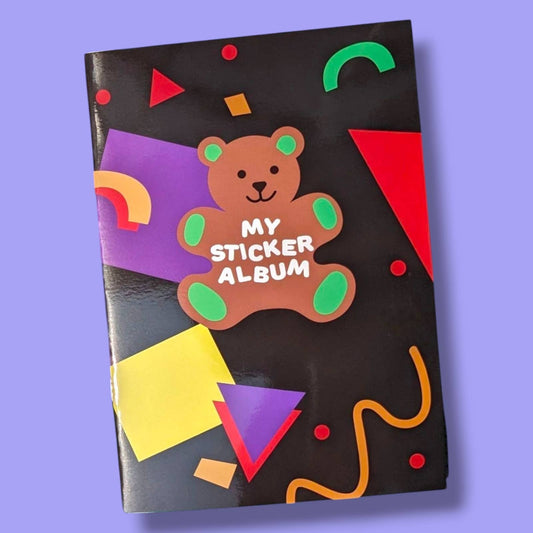 Teddy Blank Sticker Book - Easy Release Paper
