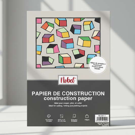 Construction Paper Pad - 10 Colours
