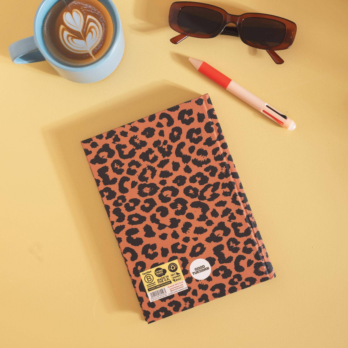 2027 Diary - A5 Hardcover Weekly, Leopard