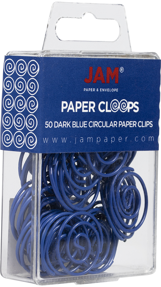 Circular Paper Clips - Dark Blue