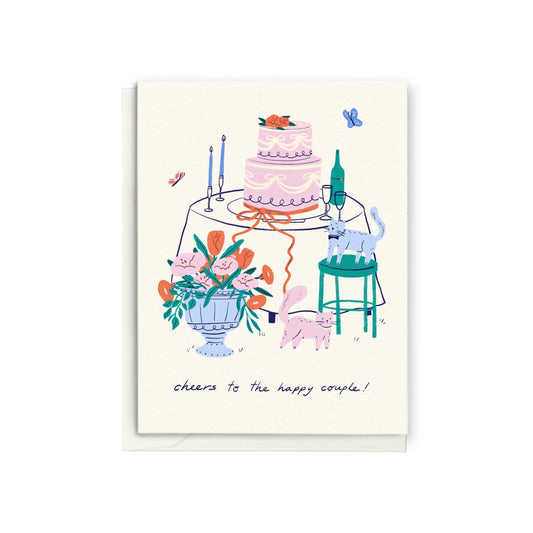 "Cheers to the Happy Couple - Greeting Card