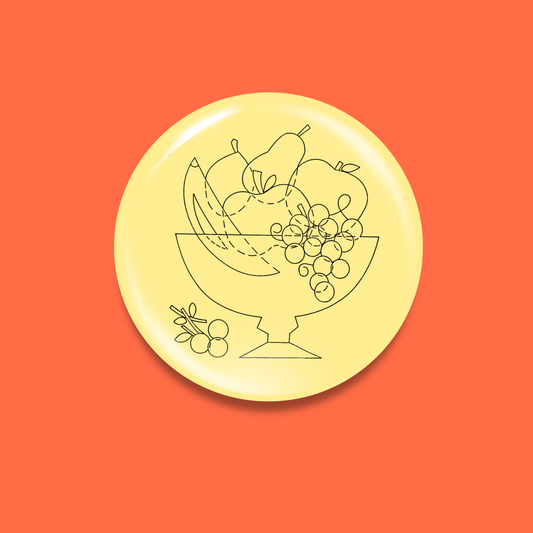 Round Magnet - Fruit Basket
