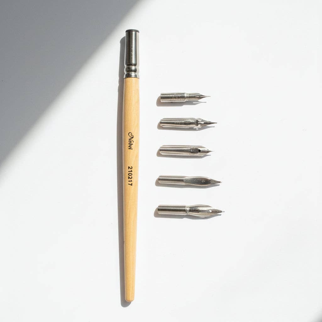 Calligraphy Pen Nibs and Holder Set