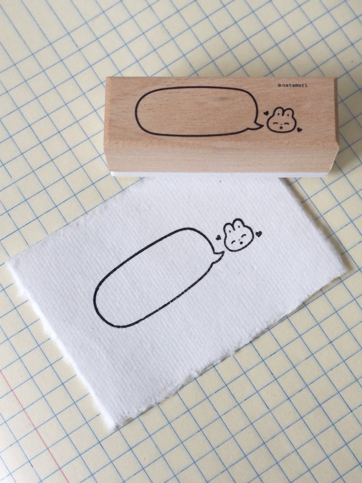 Bunny Bubble Note - Stamp