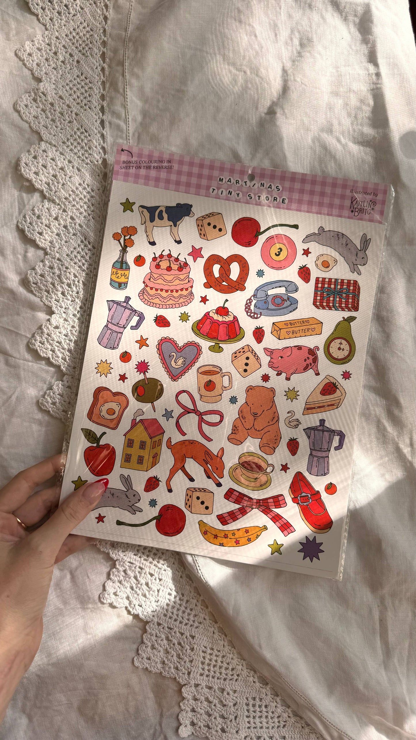 Illustrated Scrapbooking Stickersheet