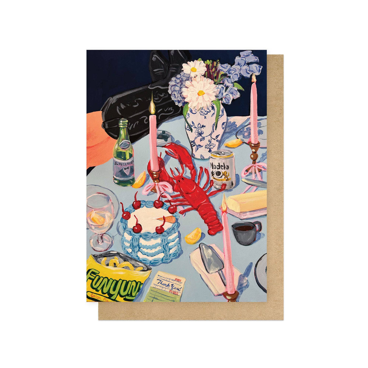 Greeting Card - Lobster Dinner Party