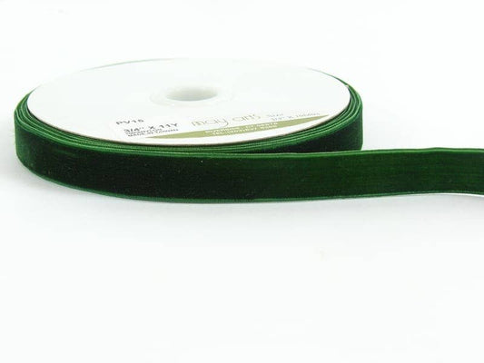 Velvet Ribbon- Classic Green