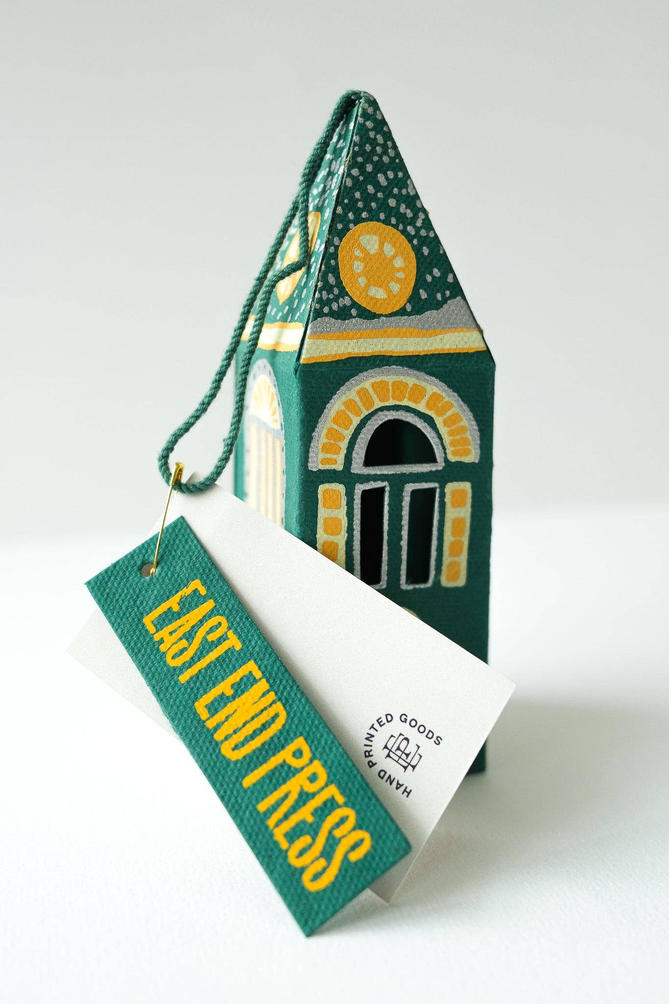 Winter Steeple Screen-Printed Board Ornament