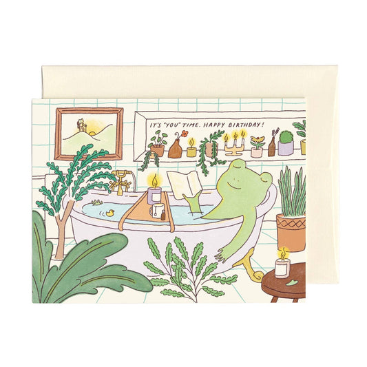 "It's You Time" Bath - Birthday Card