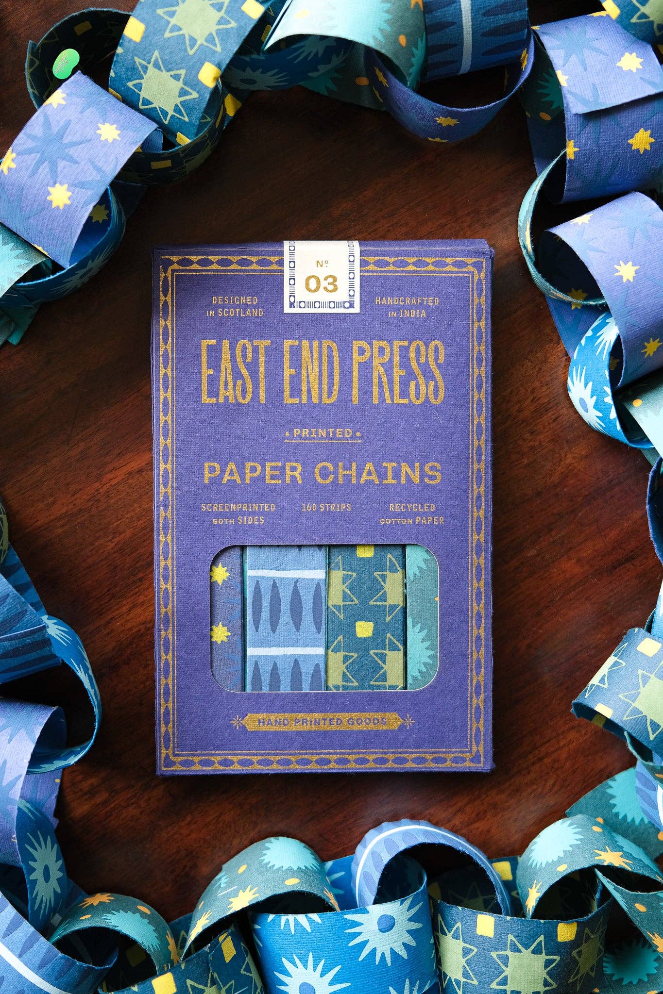 Blue and Yellow Paper Chain Kit