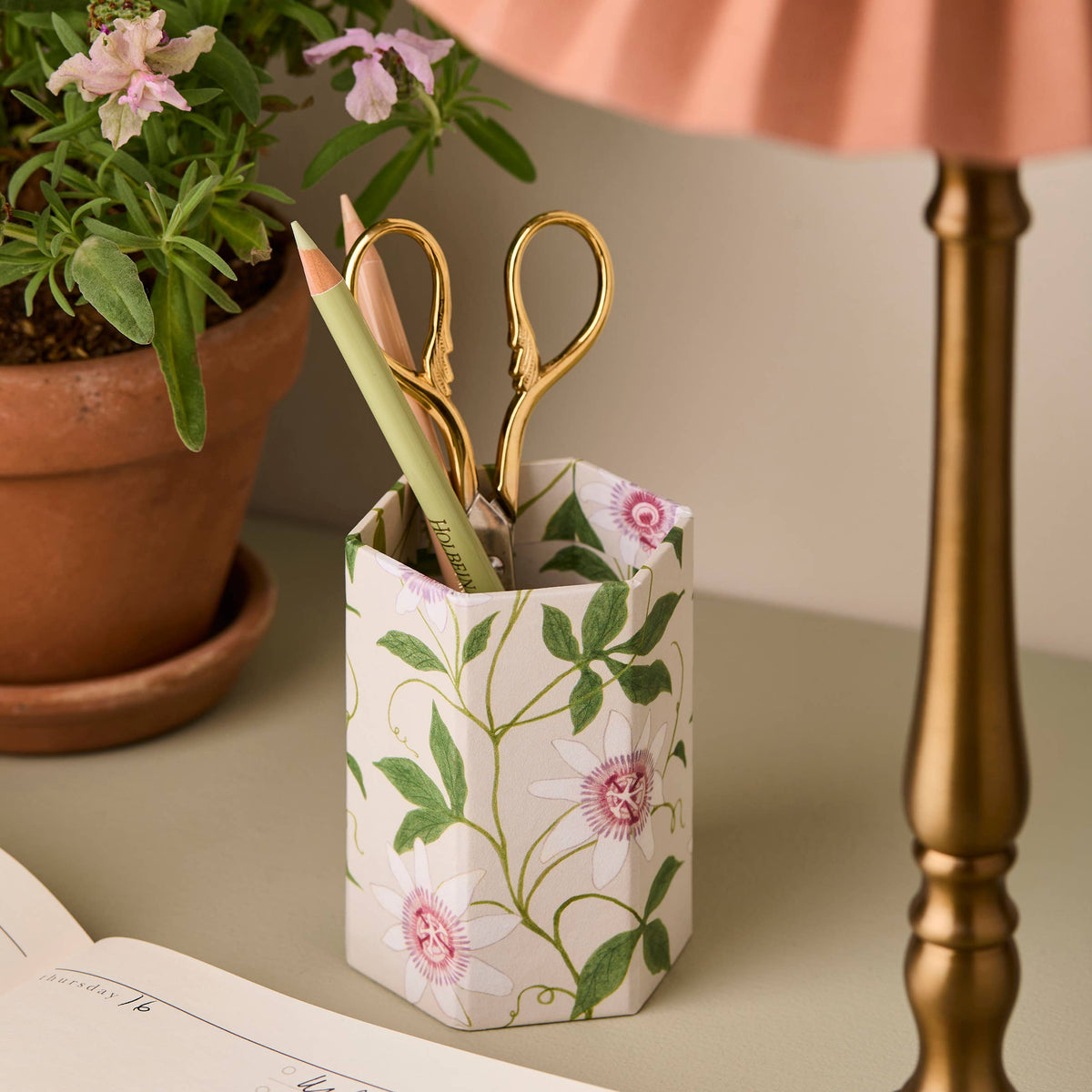 Pen Pot - Passionflower