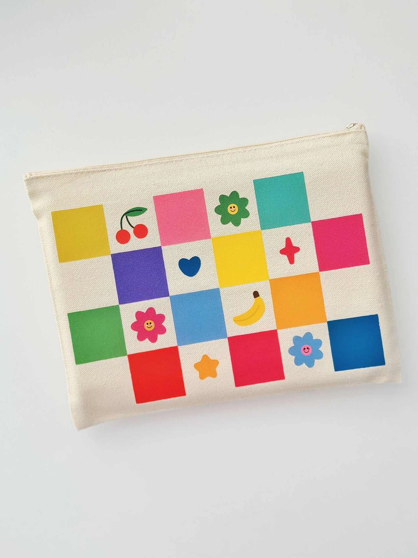 Checkered Canvas - Pouch