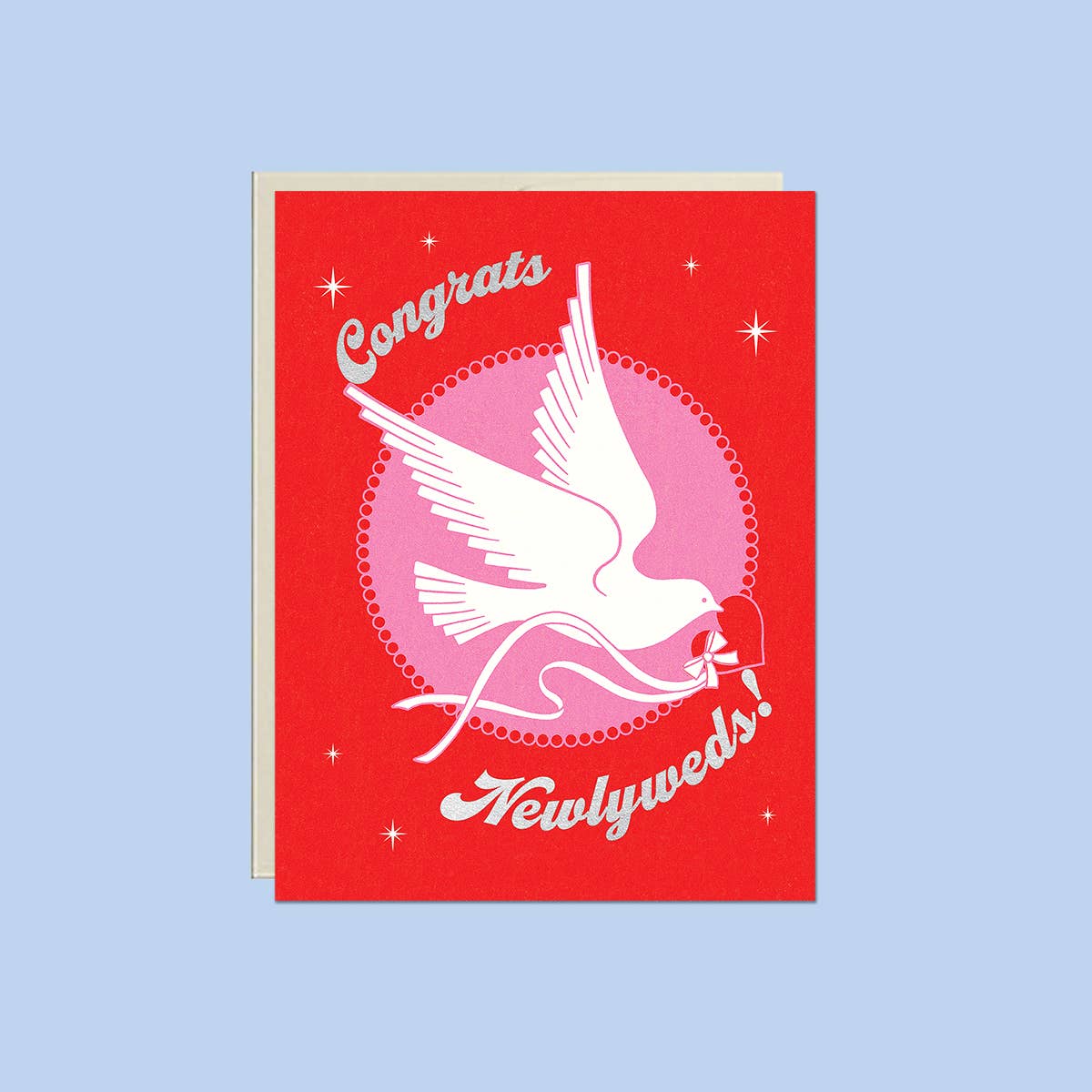 Congrats Newlyweds Dove – Foil Wedding ✿ Love Card