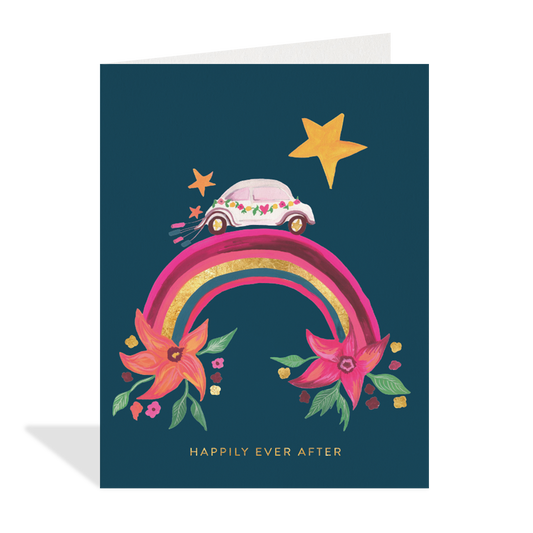 Wedding Car - Greeting Card