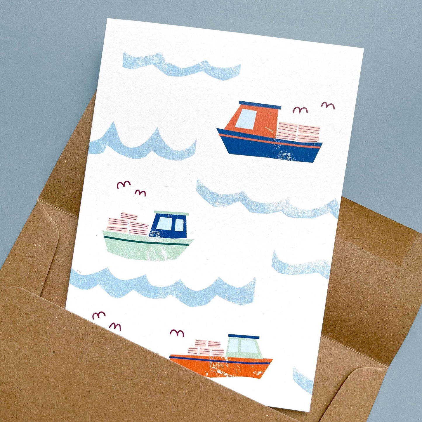 Lobster Boats- Greeting Card