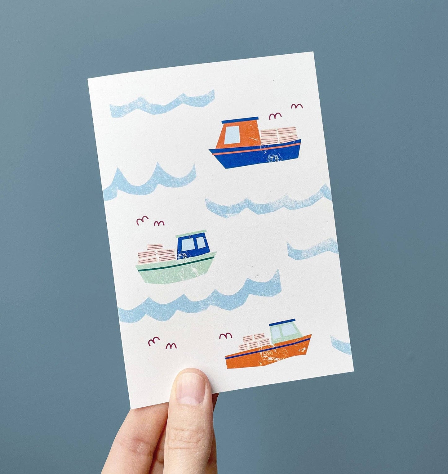 Lobster Boats- Greeting Card