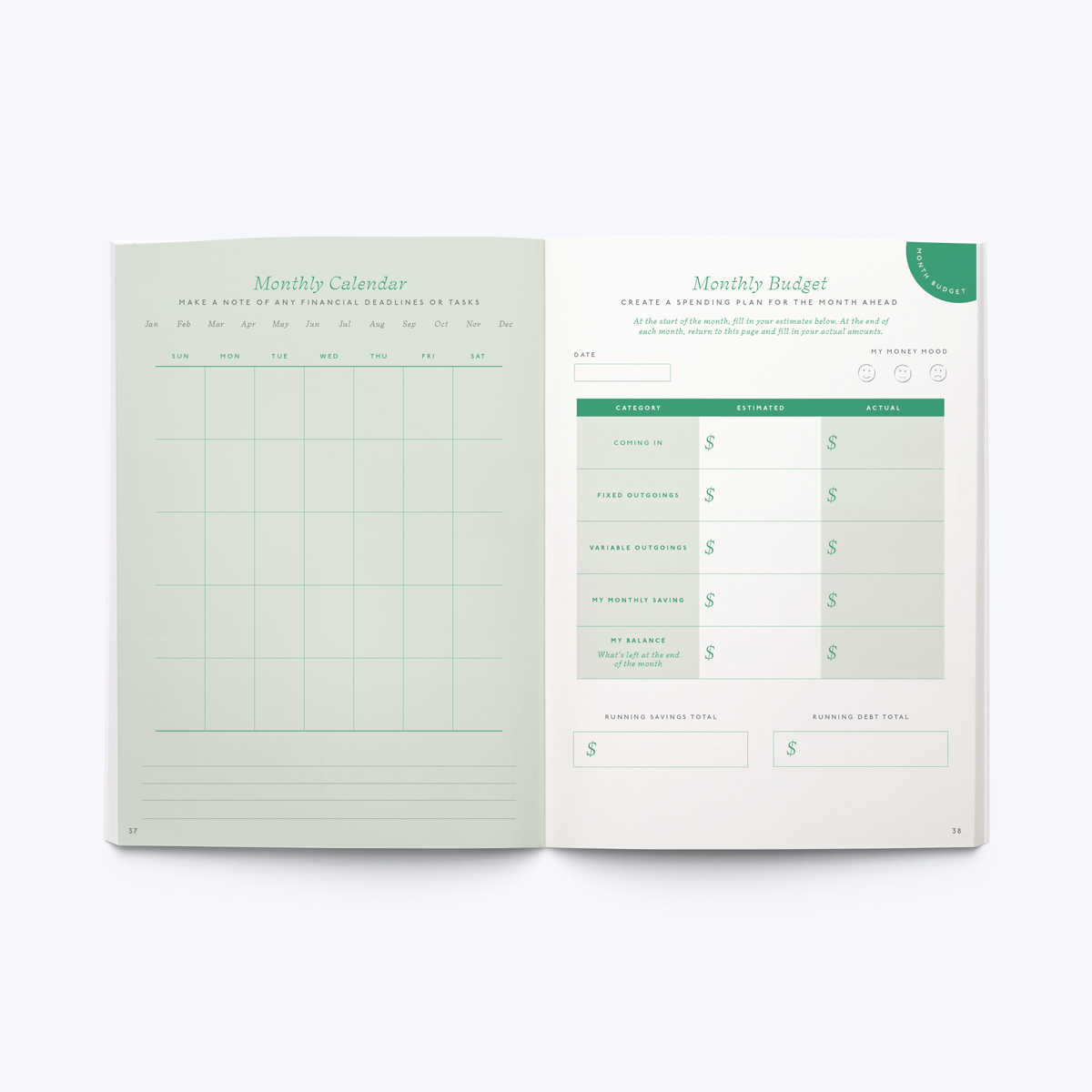 Guided Finance Planner - A5 Journal