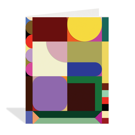 Mustard Color Block - Greeting Card