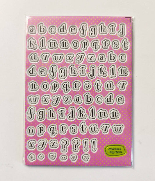 Whimsical Puffy Letter Stickers - 2 Sheets