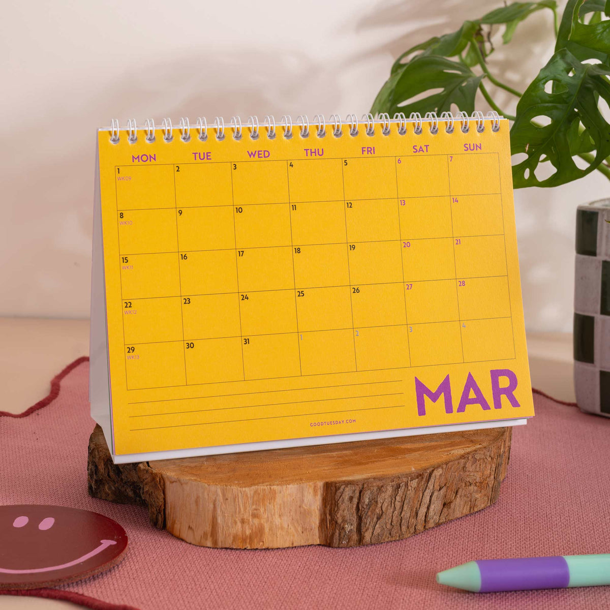 2027 Desk Calendar - Colourburst