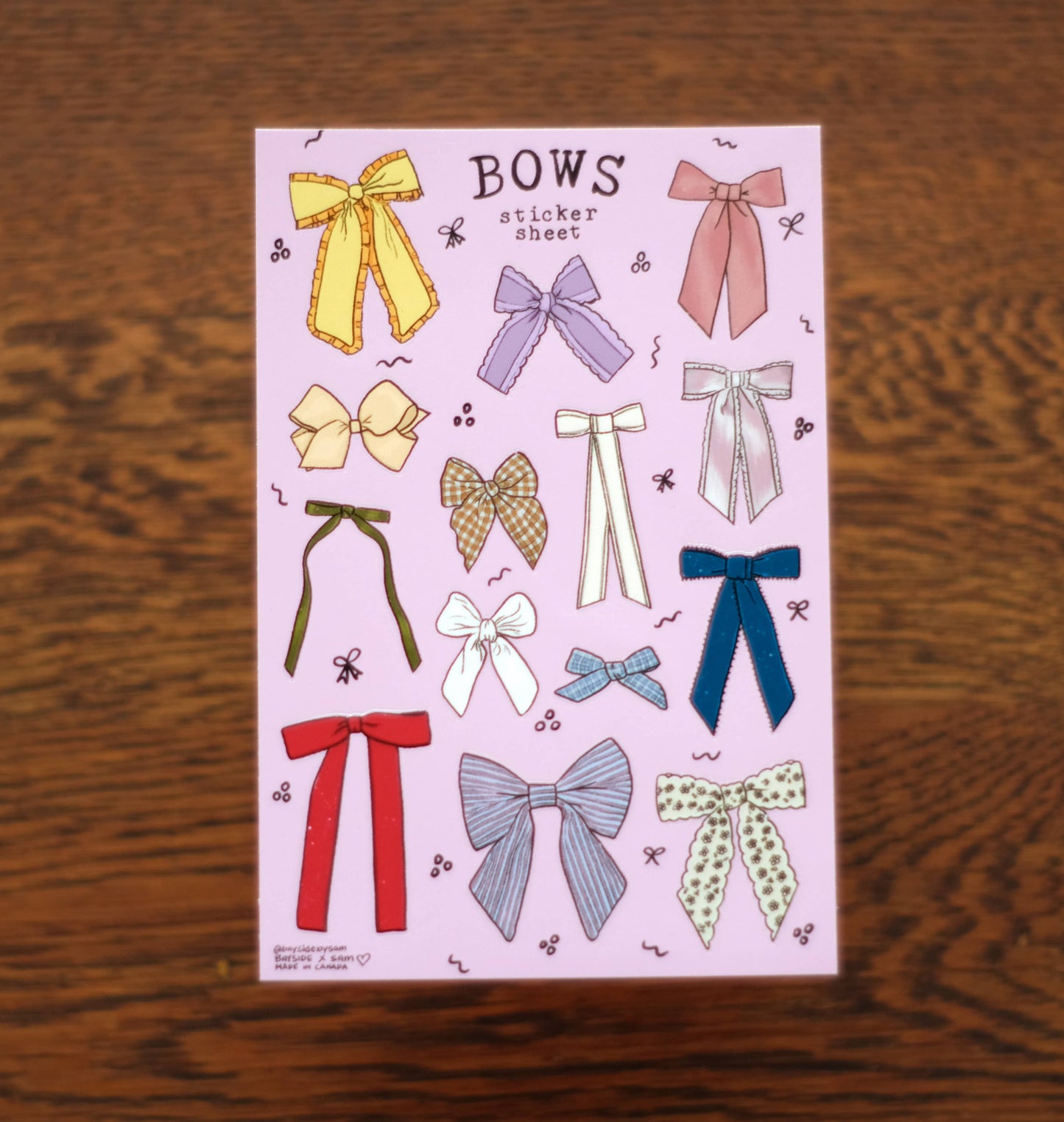 Vintage Bows - Sticker Sheet