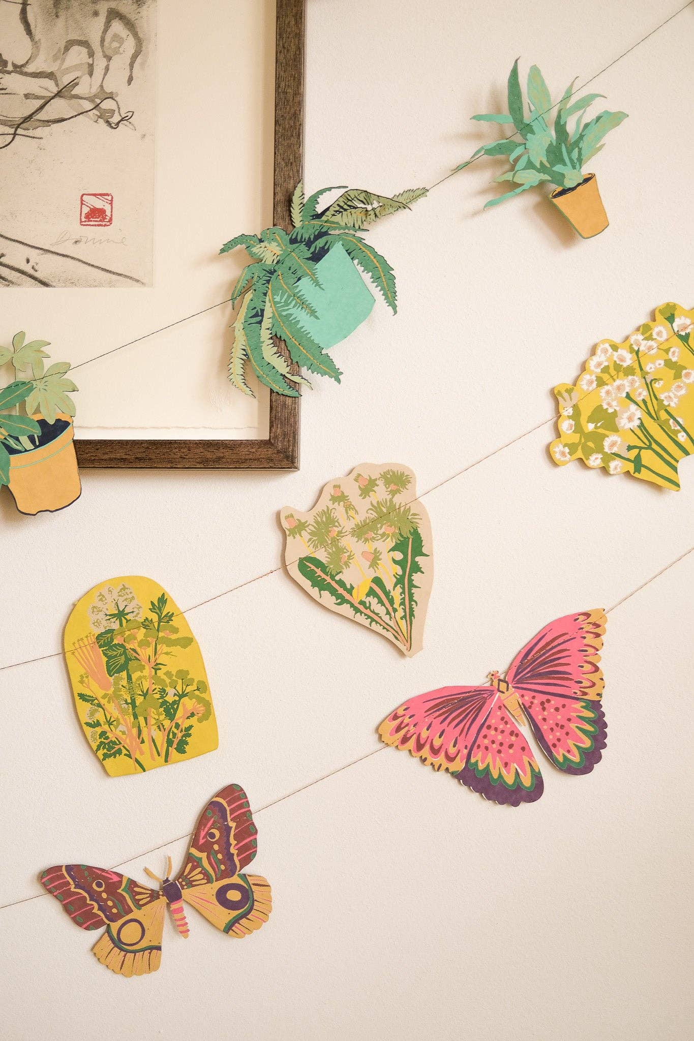 Colourful Butterflies - Sewn Garland