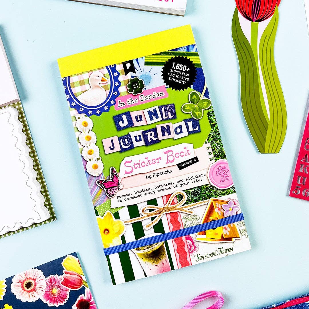 In The Garden - Junk Journal Sticker Book