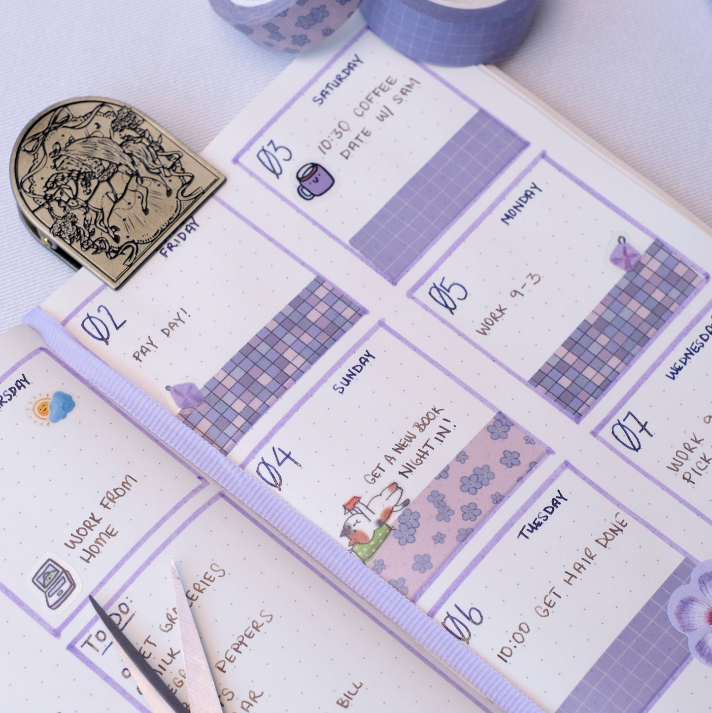 Forget Me Periwinkle - Washi Tape Roll